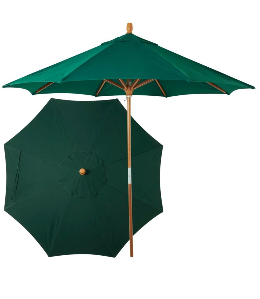 Sunbrella Market Umbrella, Wood Umbrellas at L.L.Bean