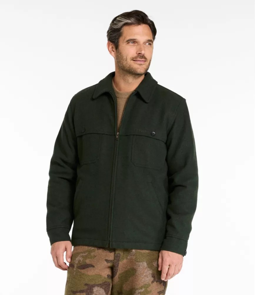 Men's Maine Guide ZipFront JacShirt with PrimaLoft Wool at L.L.Bean