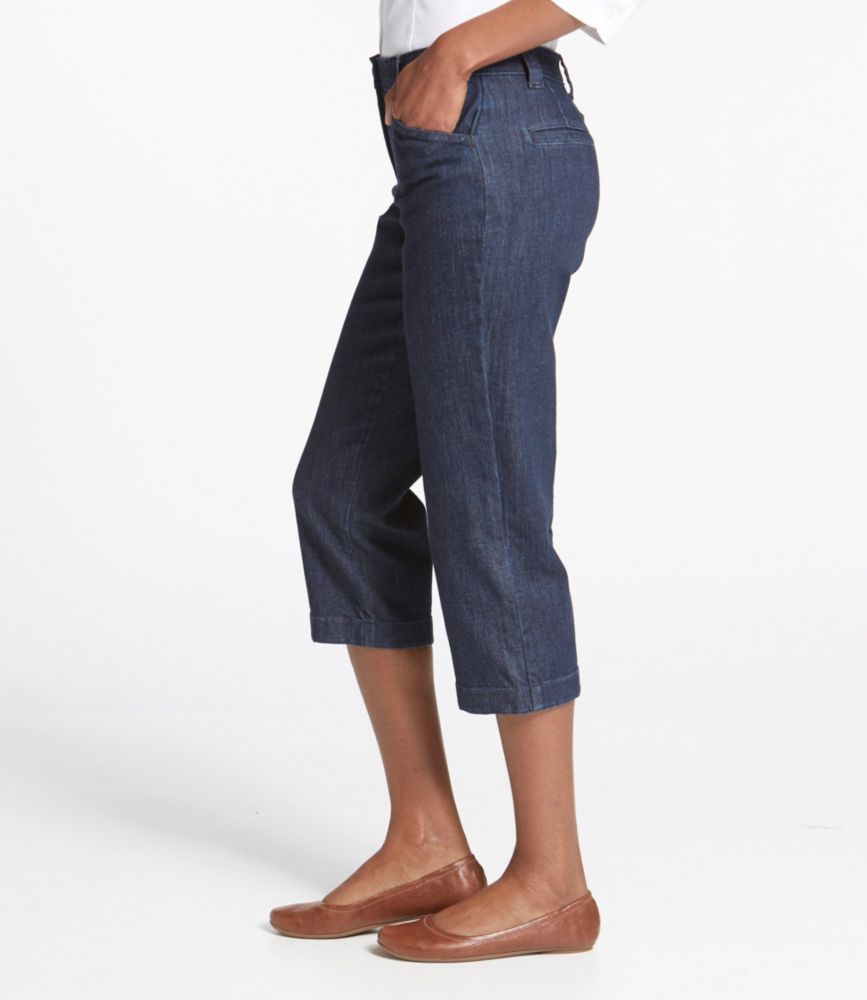 Women's EasyStretch Pants, Cropped Denim at L.L.Bean