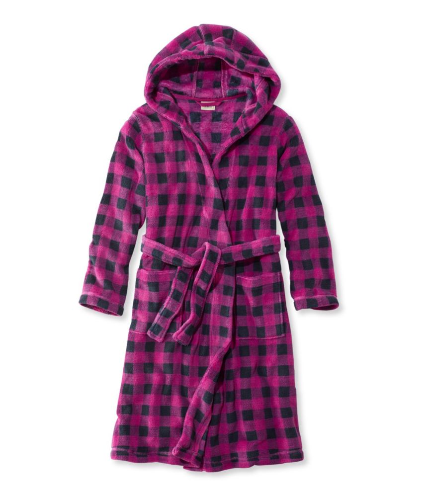 Kids' Hooded Fleece Robe, Print