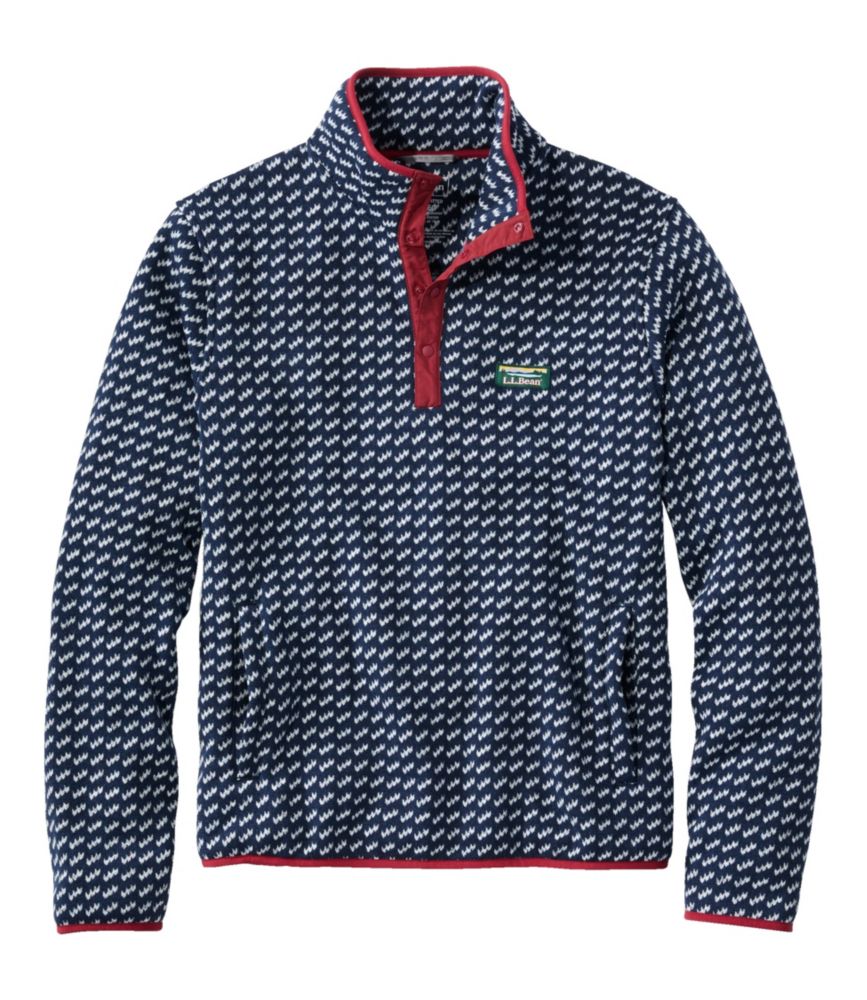 Men's L.L.Bean Sweater Fleece Pullover, Print Fleece at L.L.Bean