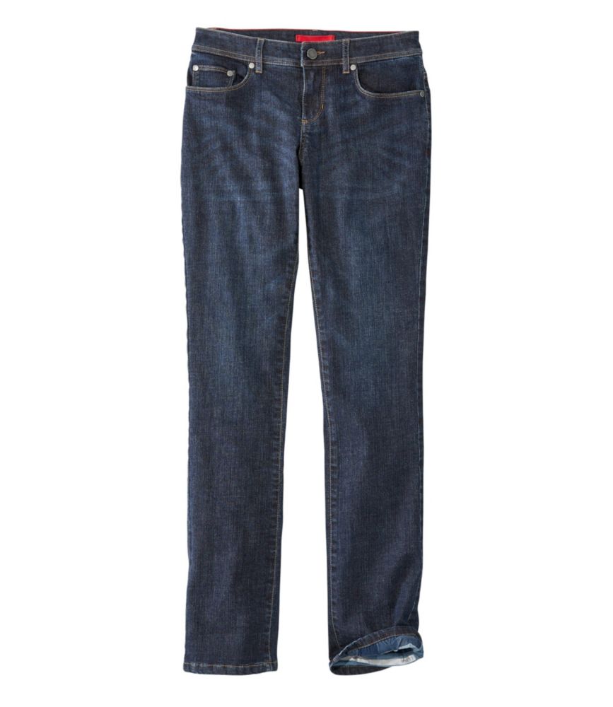 Women's L.L.Bean Performance Stretch Jeans, Lined at L.L.Bean