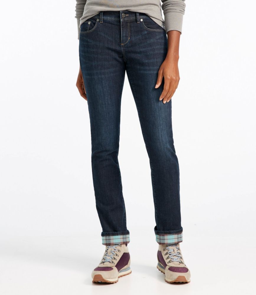 Women's L.L.Bean Performance Stretch Jeans, Lined