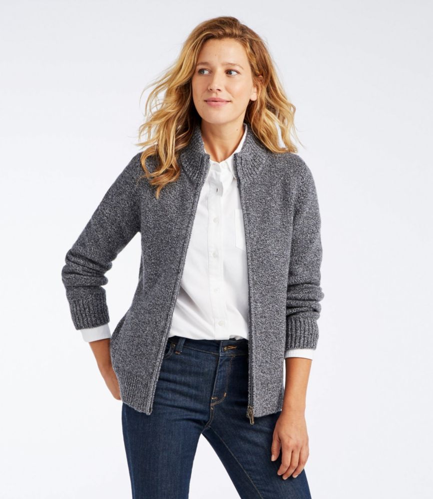Women's L.L.Bean Classic Ragg Wool Sweater, Zip Cardigan