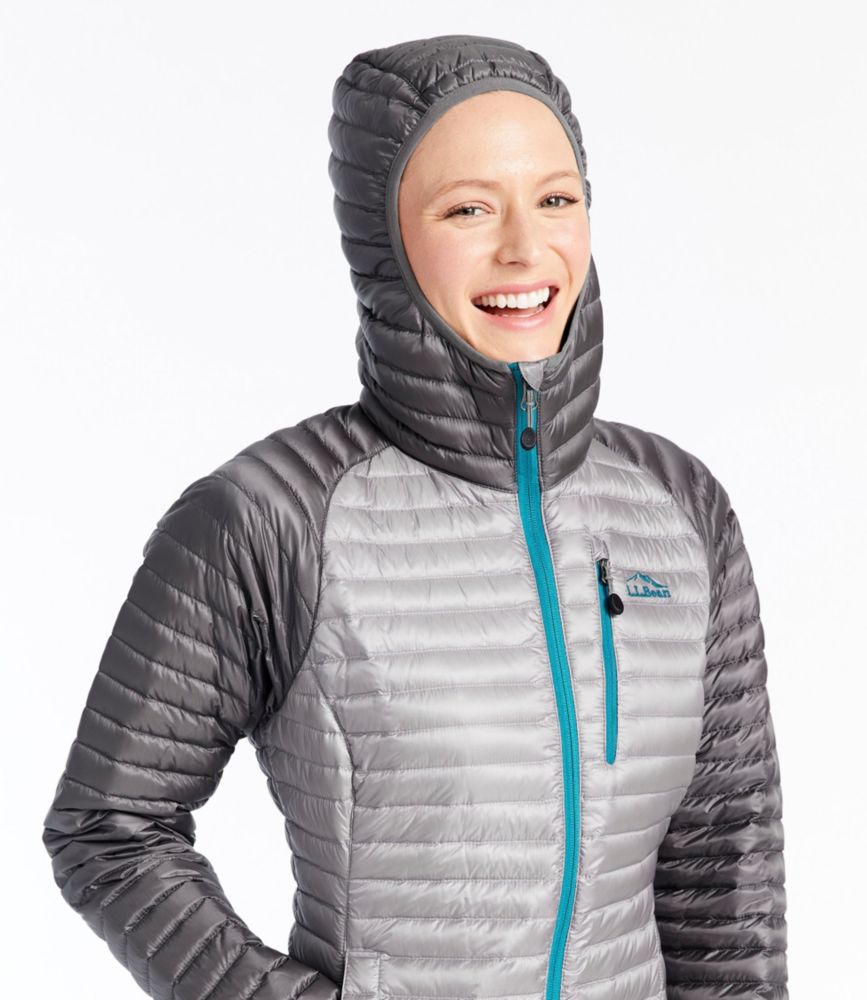 Women’s Ultralight 850 Down Sweater Hooded Jacket, Colorblock Women's