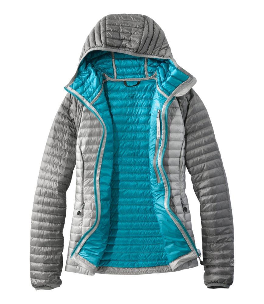 Women’s Ultralight 850 Down Sweater Hooded Jacket, Colorblock