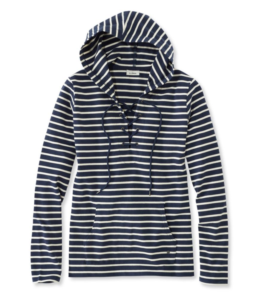 Women's Nautical Stripe Top, Pullover Hoodie