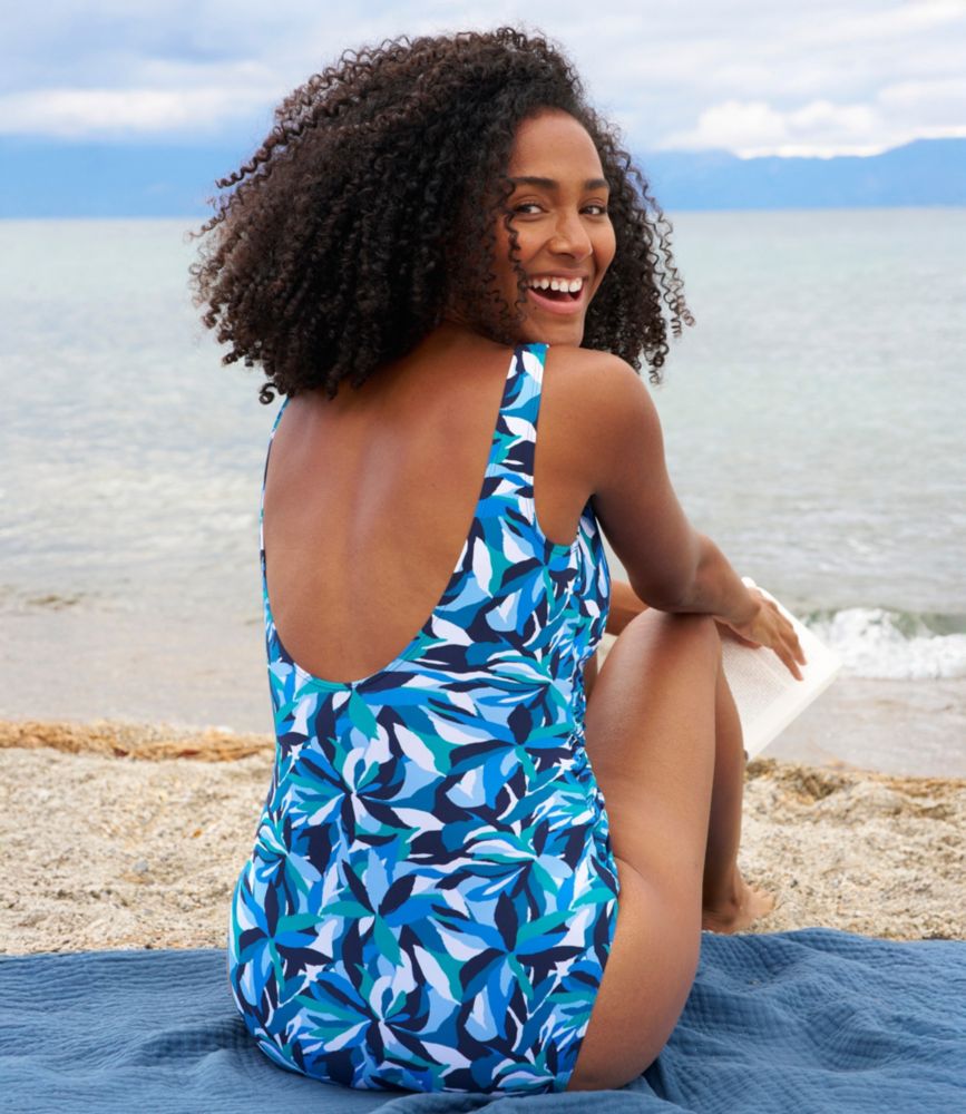 Women's Shaping Swimwear, Tanksuit Print OnePiece at L.L.Bean
