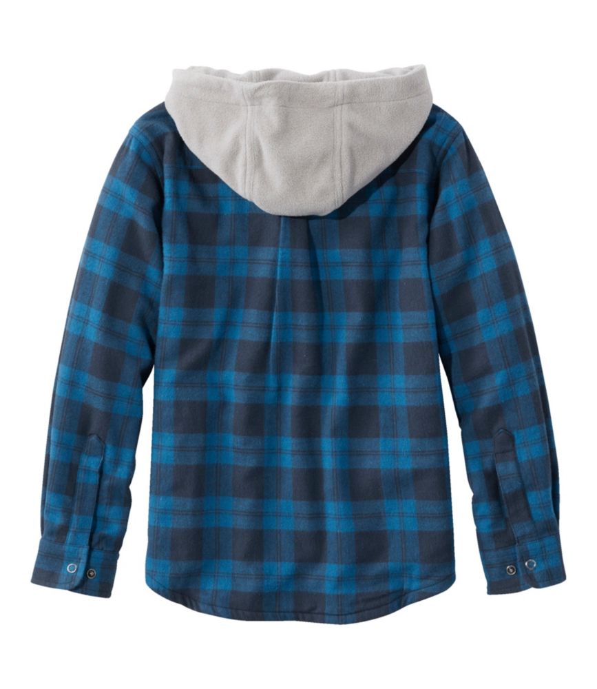 Kids' FleeceLined Hooded Flannel Shirt, Plaid Boys' at L.L.Bean