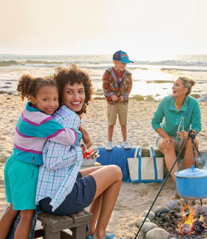 Kids' FleeceLined Flannel Shirt, Hooded Plaid Tops at L.L.Bean