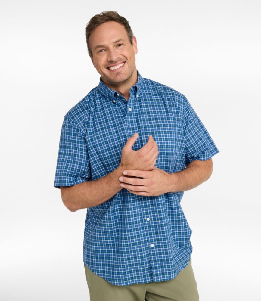 Men's WrinkleFree Kennebunk Sport Shirt, Traditional Fit ShortSleeve