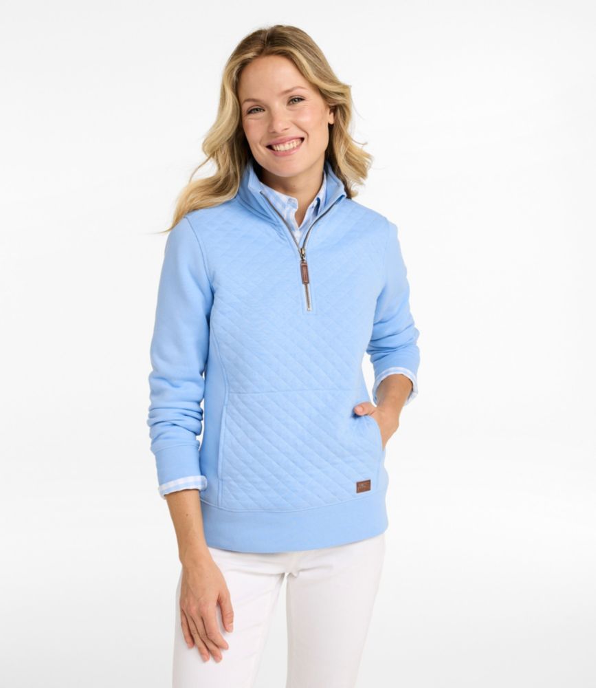 Women's Quilted QuarterZip Pullover Sweatshirts & Fleece at L.L.Bean