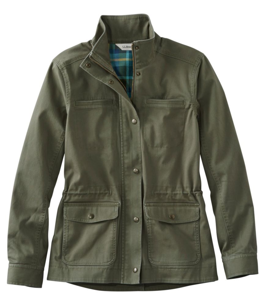 Women's Classic Utility Jacket, FlannelLined Women's Casual Jackets