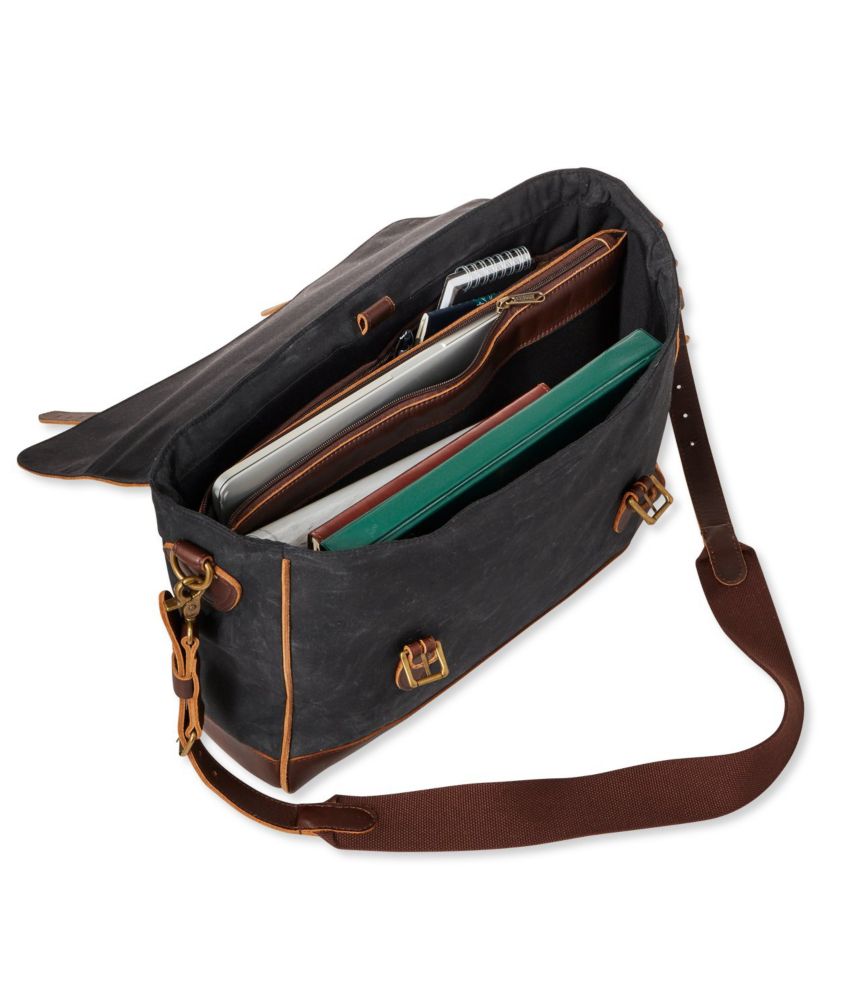 Signature WaxedCanvas Briefcase Crossbody Bags at L.L.Bean