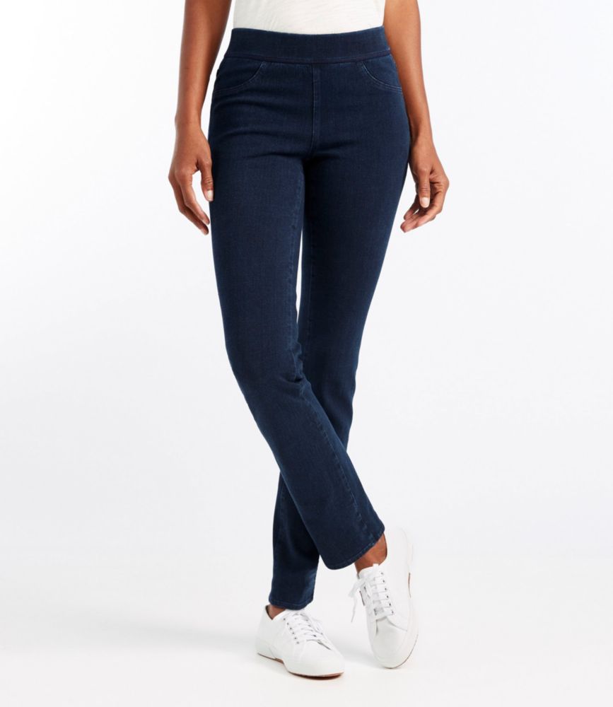 Women's Superstretch Slimming PullOn Jeans, HighRise StraightLeg