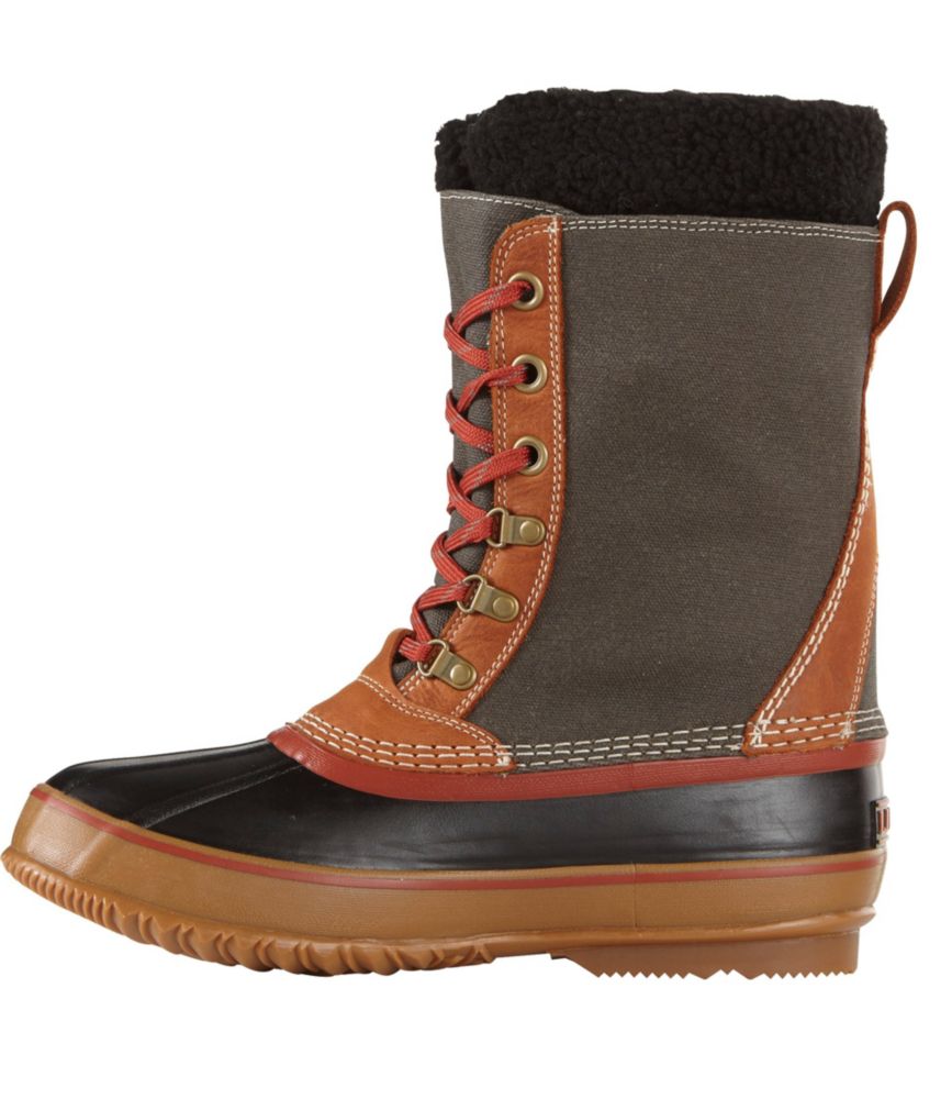 Men's L.L.Bean Snow Boots with Patch, Canvas LaceUp Rain & Snow at L
