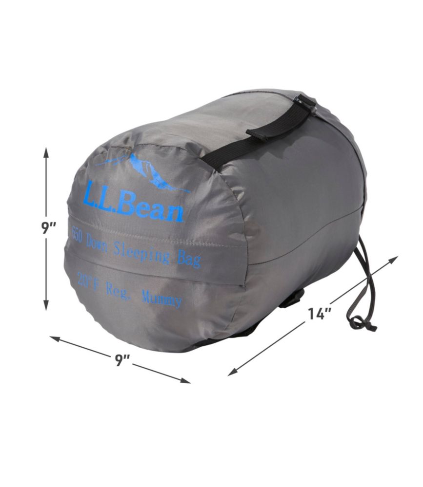 Adults' L.L.Bean Down Sleeping Bag with DownTek, Mummy 20° Camping
