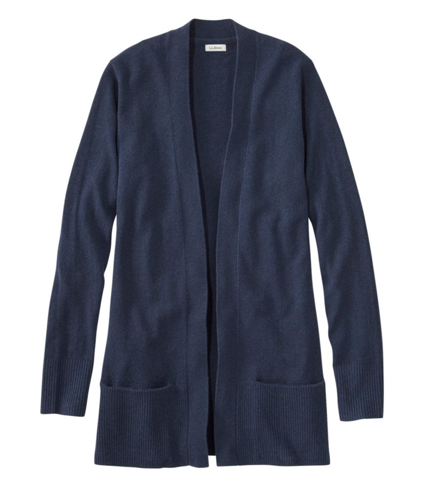 Women's Classic Cashmere Open Cardigan with Pocket Sweaters at L.L.Bean
