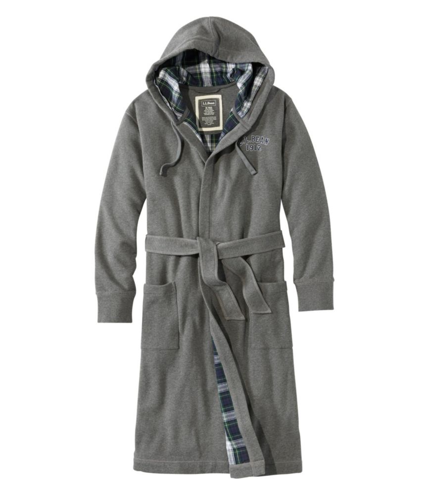 Men's Rugby Robe, FlannelLined, Hooded Robes at L.L.Bean
