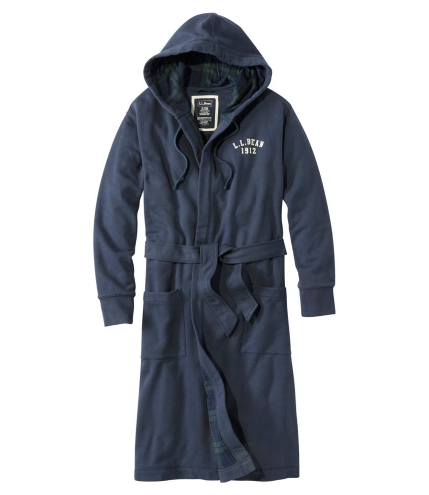 Men's Rugby Robe, FlannelLined, Hooded Robes at L.L.Bean