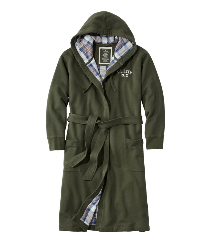 Men's Rugby Robe, FlannelLined, Hooded Robes at L.L.Bean