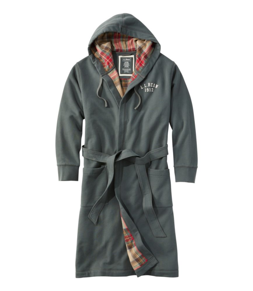 Men's Rugby Robe, FlannelLined, Hooded Robes at L.L.Bean