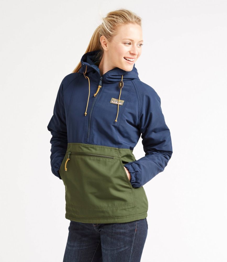 Women's Mountain Classic Insulated Anorak, Colorblock Outerwear