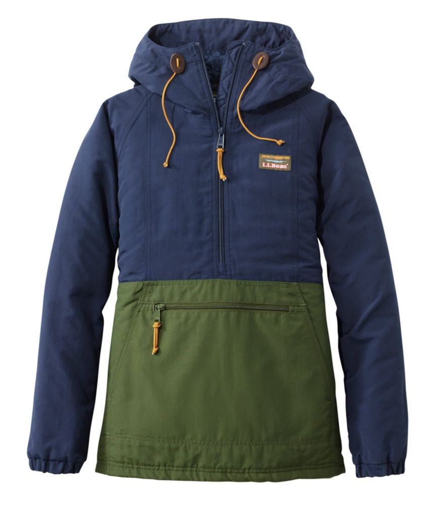 Women's Mountain Classic Insulated Anorak, Colorblock Outerwear