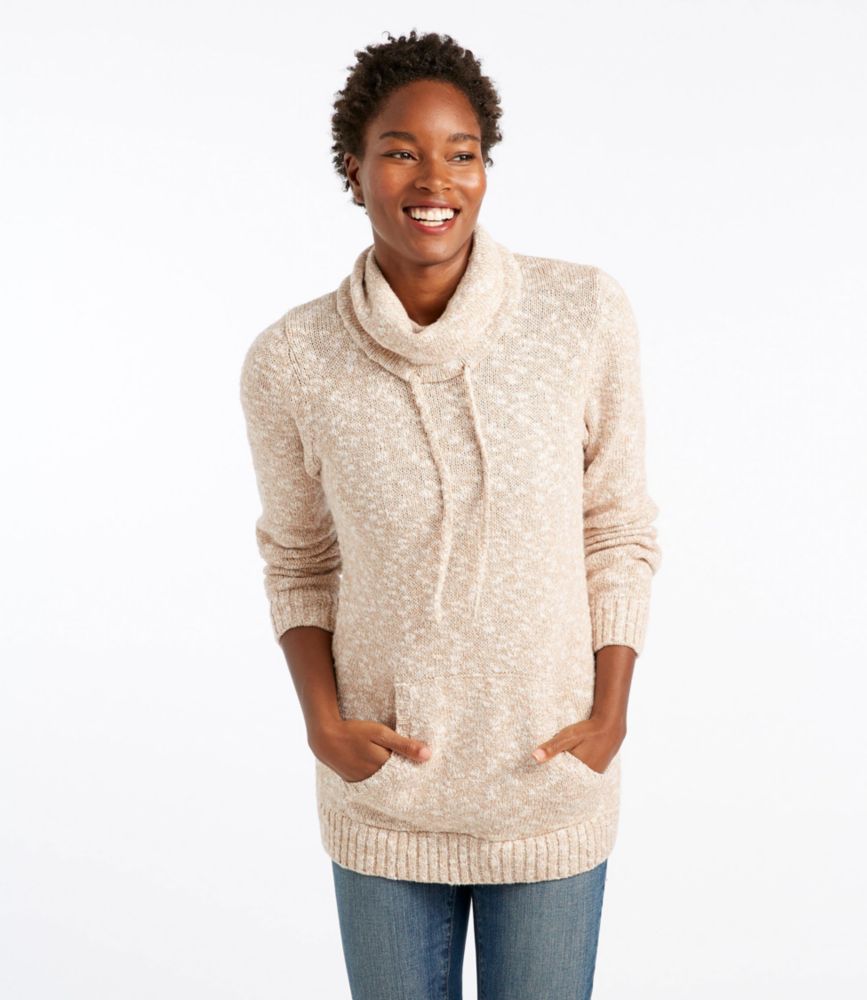 Women's Cotton Ragg Sweater, Cowl Pullover