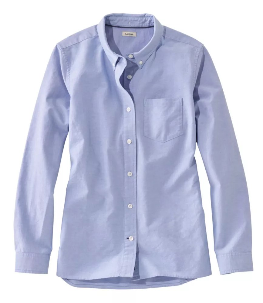 Women's Lakewashed Organic Cotton Oxford Shirt Shirts & Tops at L.L.Bean