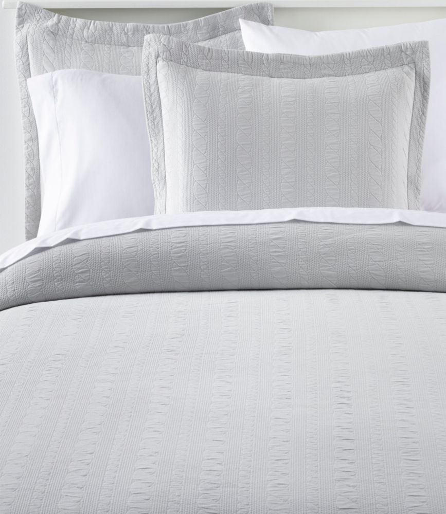 Cable Stitched Matelasse Coverlet Home Goods at L.L.Bean