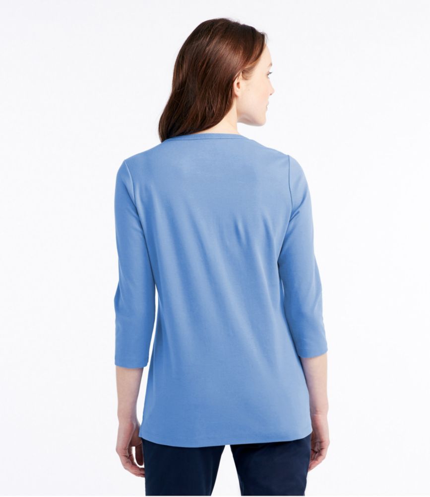 Women's L.L.Bean Tee, ThreeQuarterSleeve Splitneck Tunic Tees