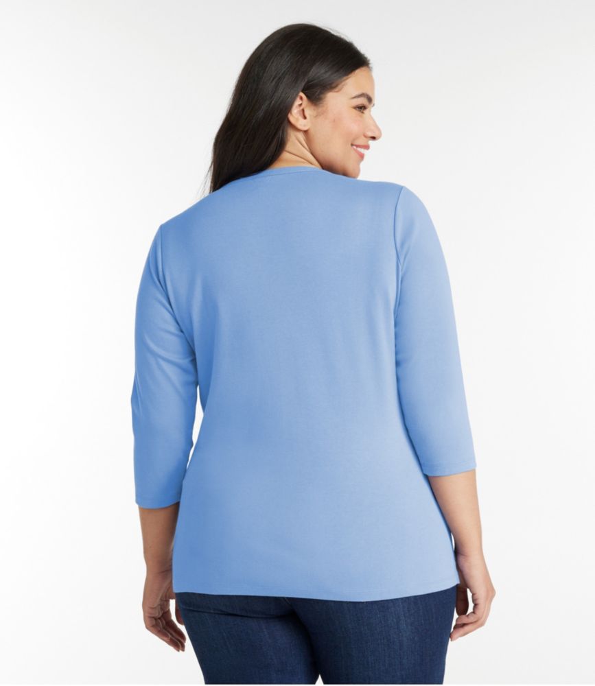 Women's L.L.Bean Tee, ThreeQuarterSleeve Splitneck Tunic Tees