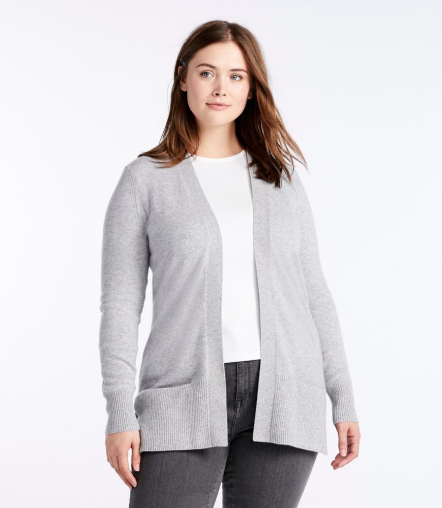 Women's Classic Cashmere Open Cardigan with Pocket Sweaters at L.L.Bean