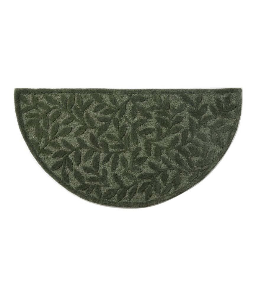 Wool Hearth Rug, Crescent, Leaf Fireplace & Hearth at L.L.Bean
