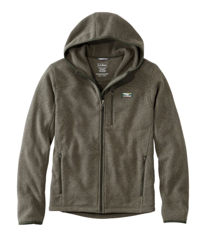 Men's Bean's Sweater Fleece, Hooded FullZip Jacket