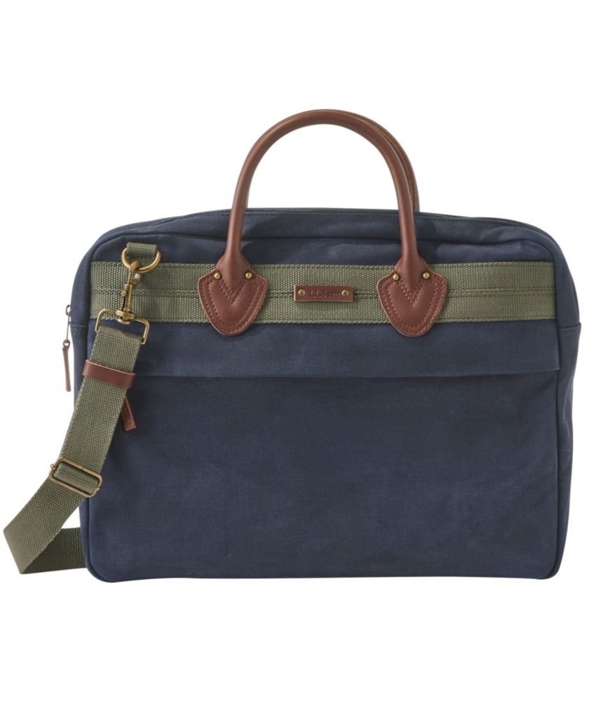 Waxed Canvas Briefcase Crossbody Bags at L.L.Bean