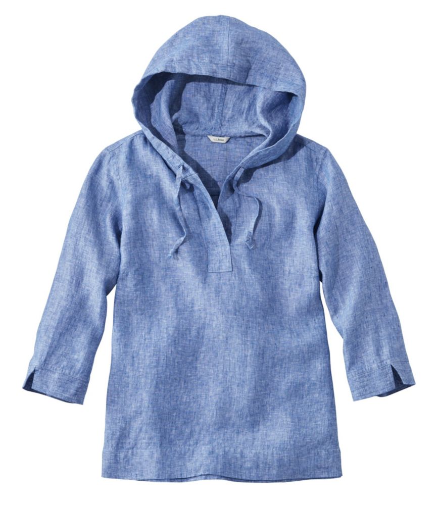 Women's Premium Washable Linen Hoodie Shirts & Tops at L.L.Bean