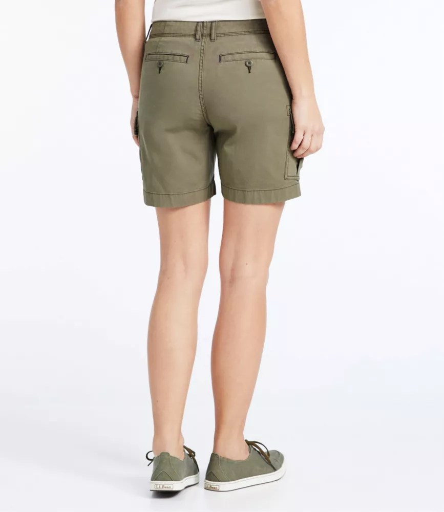 Women's Stretch Canvas Cargo Shorts