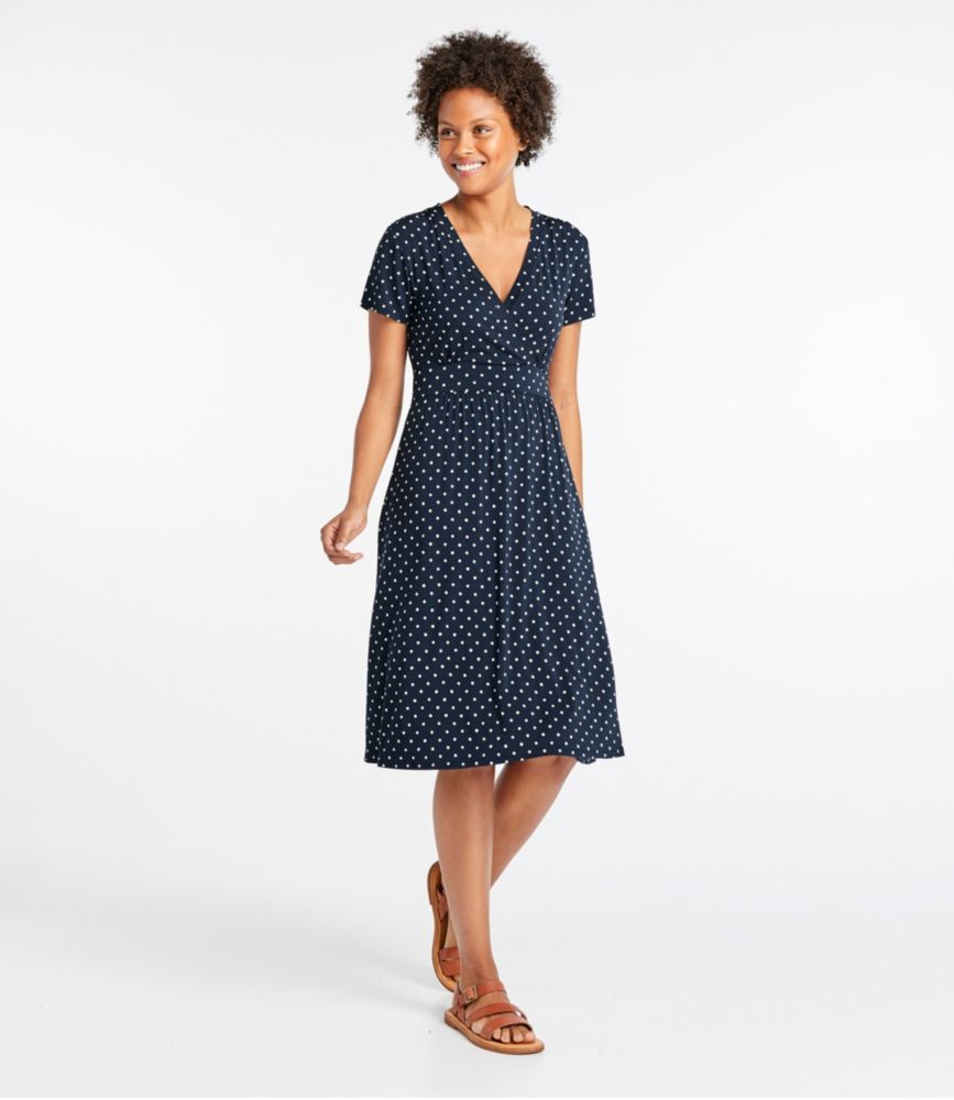 Women's Summer Knit Dress, ShortSleeve Print Dresses at L.L.Bean