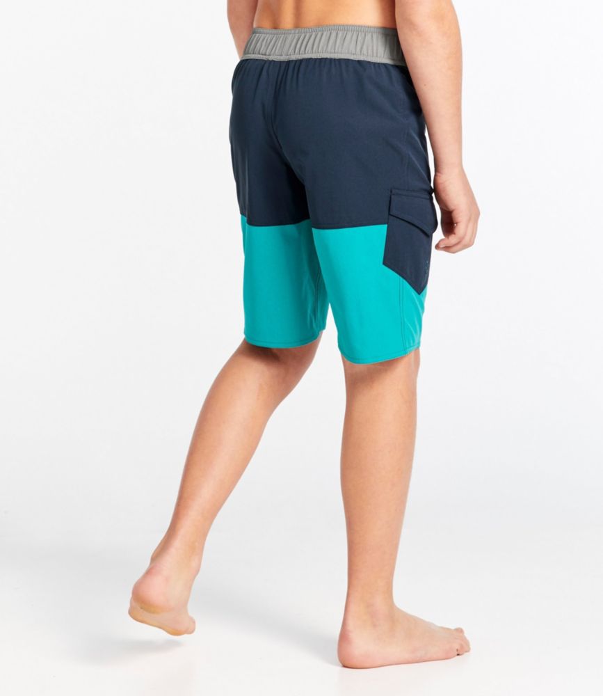 Boys' Traverse Stretch Swim Shorts, Colorblock Bottoms at L.L.Bean