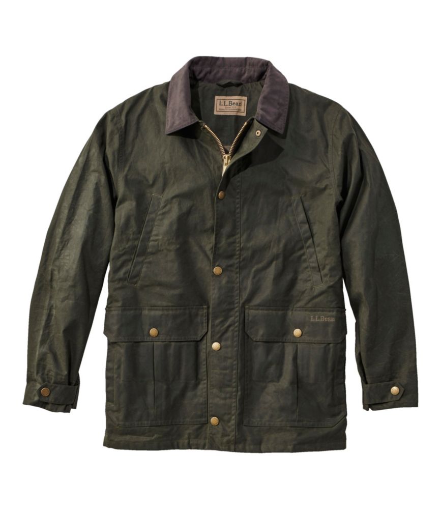 Men's Double L WaxedCotton Upland Coat Hunting at L.L.Bean