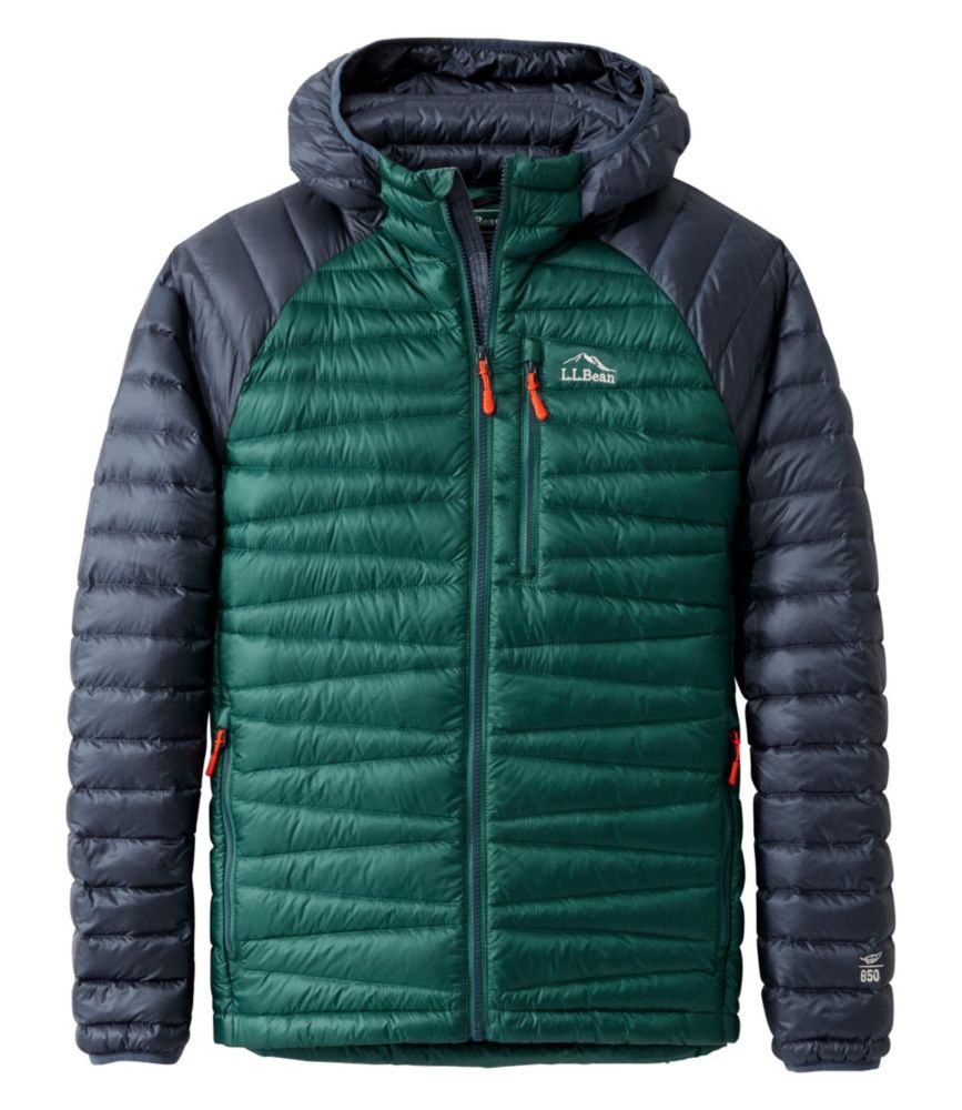 Men's Ultralight 850 Hooded Down Sweater, Colorblock Insulated