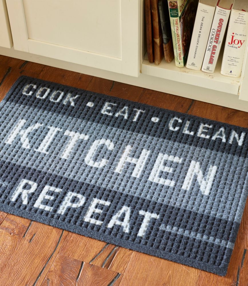Heavyweight Recycled Waterhog Kitchen Mat Waterhog Mats at L.L.Bean