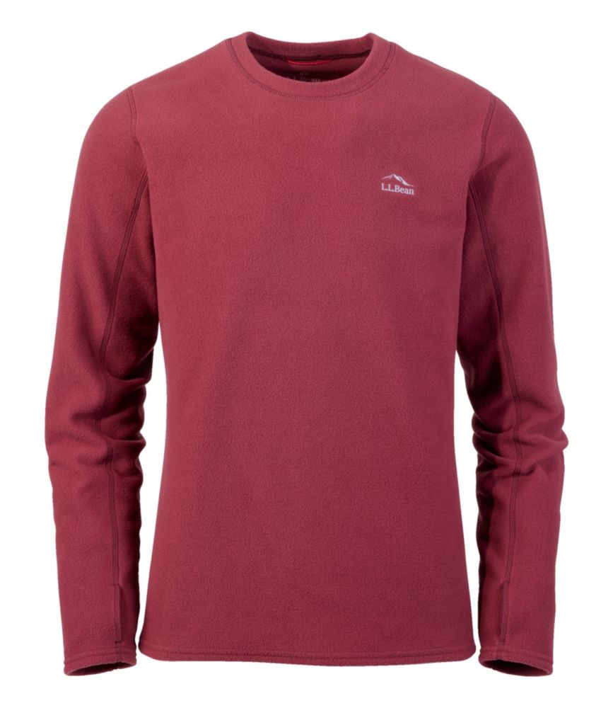 Men's L.L.Bean Fleece Base Layer Crew, LongSleeve Base Layers at L.L.Bean