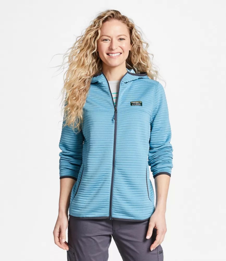 Women's Airlight Knit FullZip Hoodie Fleece at L.L.Bean