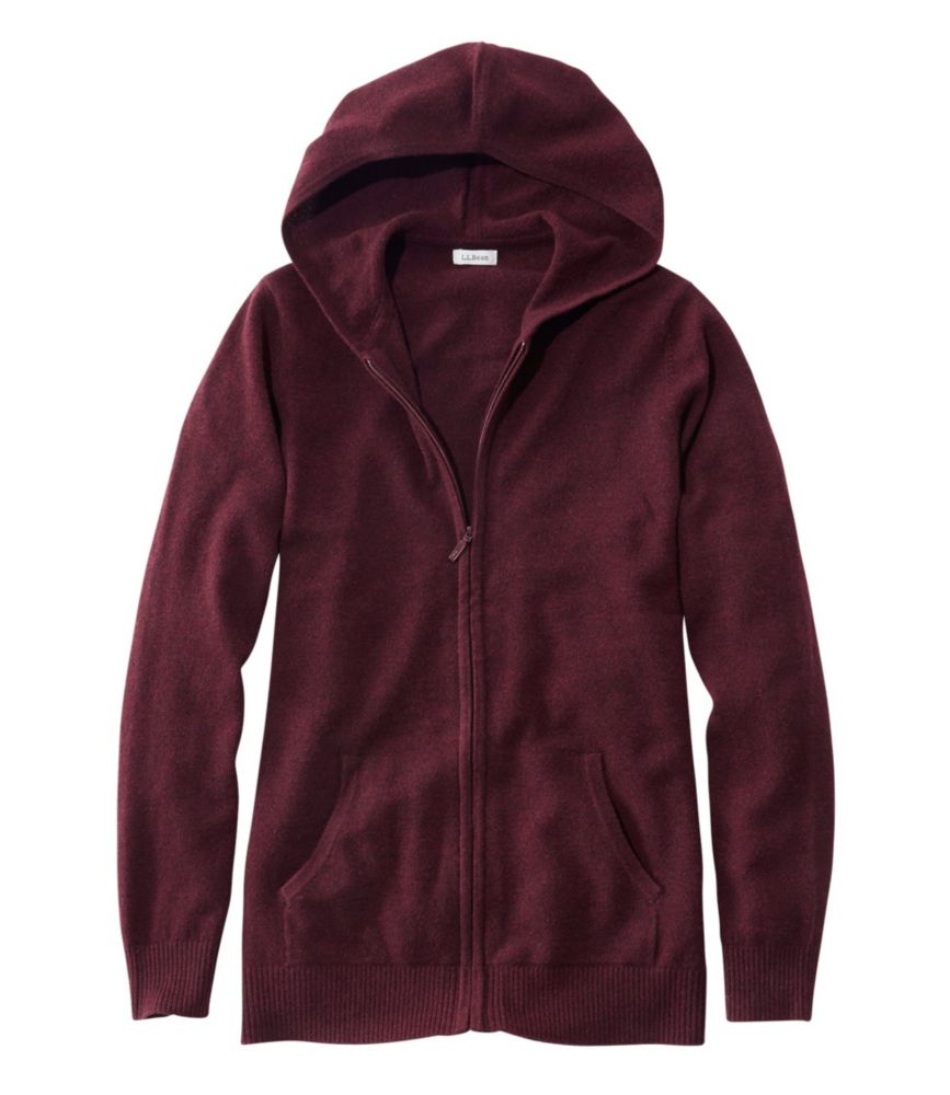 Women's Classic Cashmere Sweater, Zip Hoodie
