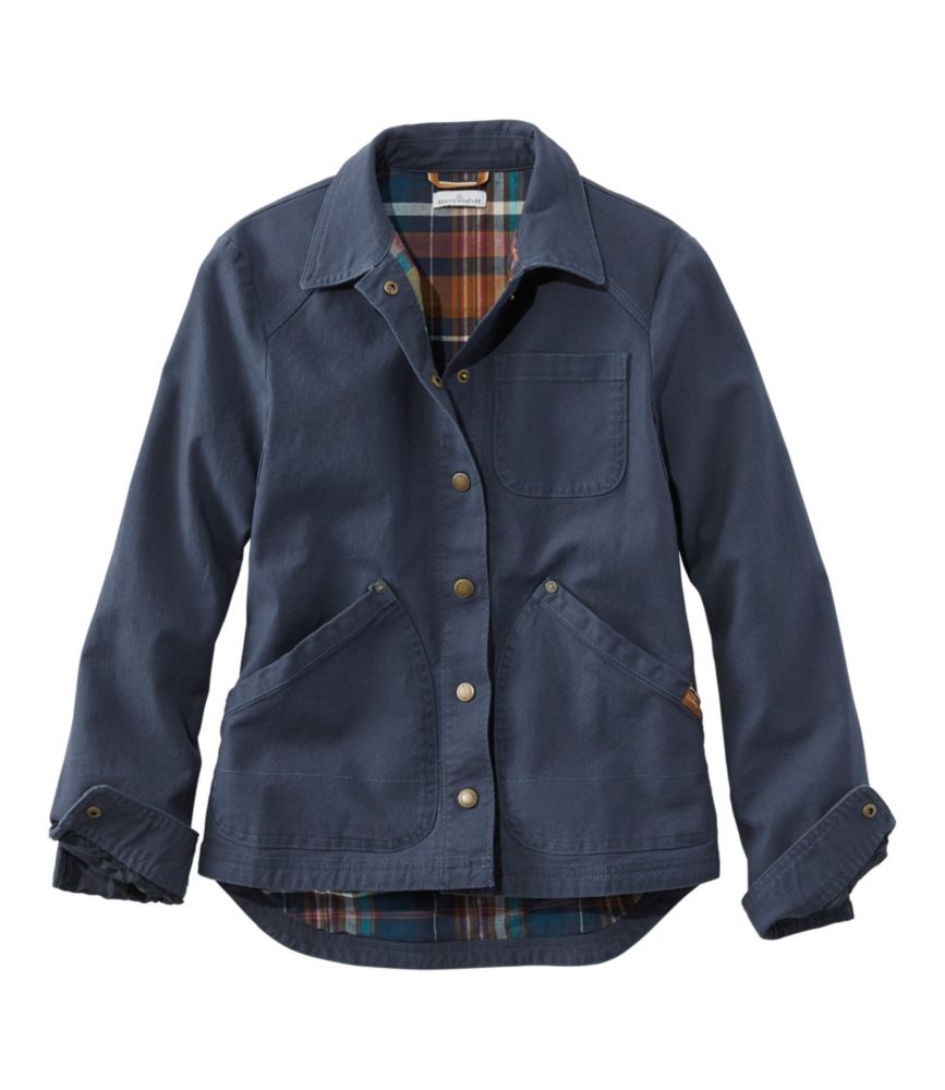 Women's Signature Canvas Jacket, FlannelLined Women's at L.L.Bean