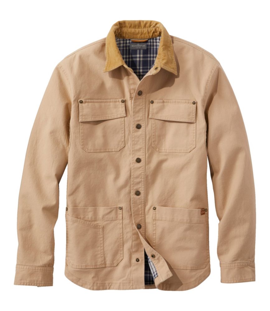 Men's Signature Lined Canvas Shirt Jac ShirtJackets at L.L.Bean