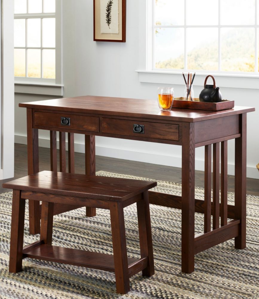 Ll Bean Mission Corner Desk American Mission Two Drawer Desk
